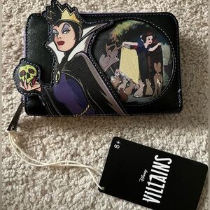 Loungefly x Disney Villains Evil Queen Snow White Zip Around Wallet